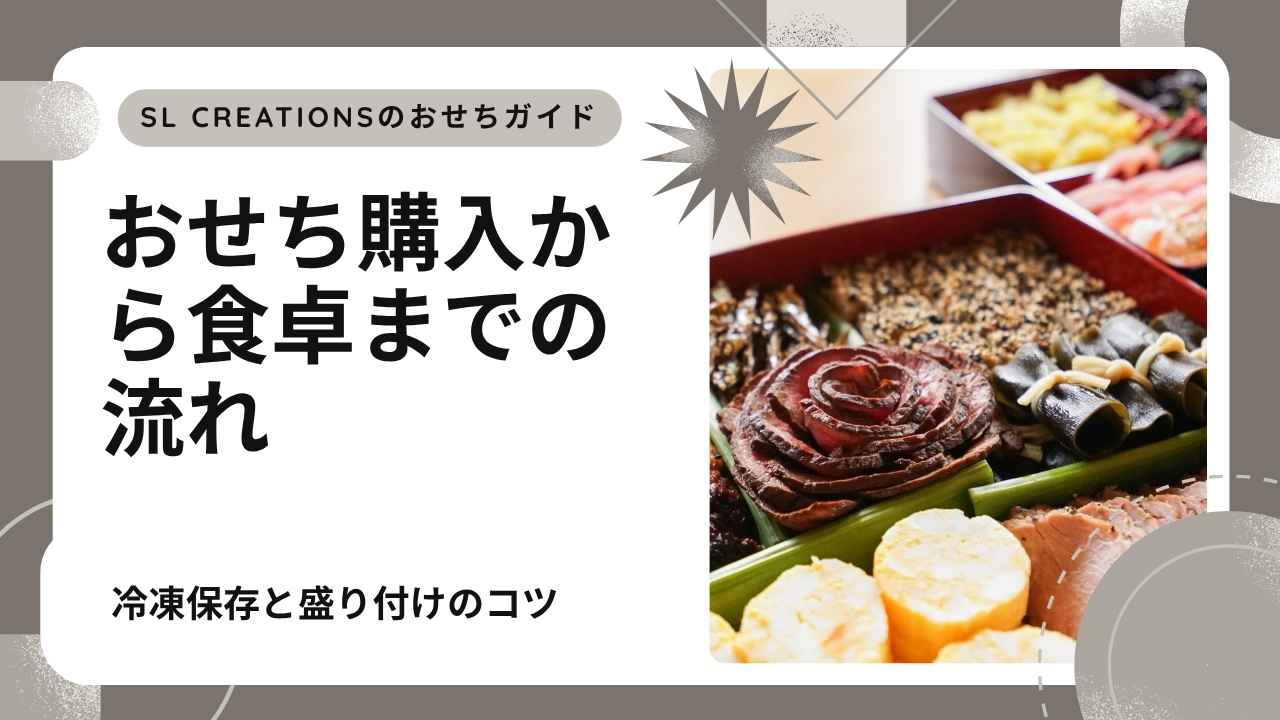 おせちの購入から食卓までの流れ