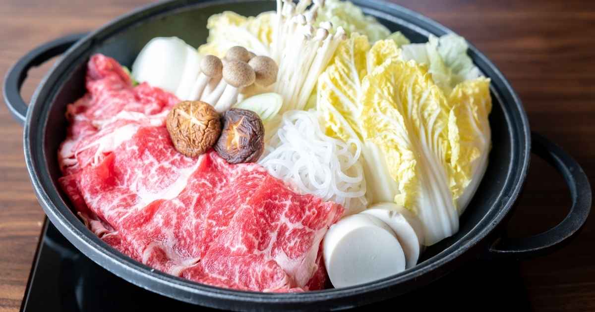 白老牛のすき焼き肉のイメージ